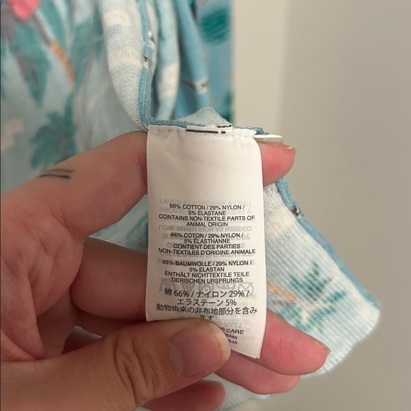 J Crew Light Blue Novelty Print Florida Beaches Cardigan Size XS - Picture 4 of 5